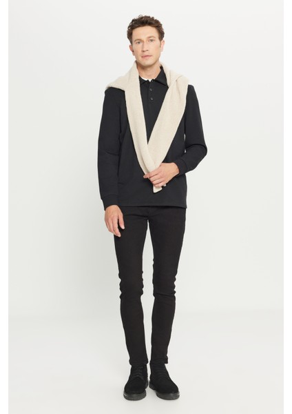 Pamuklu Standart Fit Normal Kesim Polo Yaka Sweatshirt modelleri