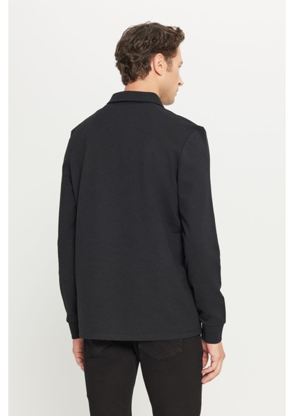 Pamuklu Standart Fit Normal Kesim Polo Yaka Sweatshirt indirimleri