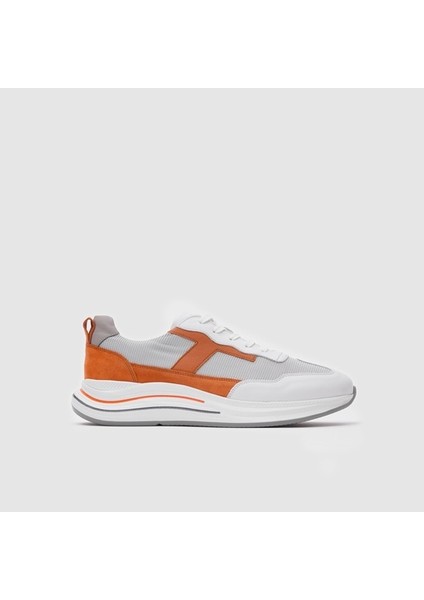 Erkek Spor Ayakkabı [052131], Beyaz -Turuncu, 44