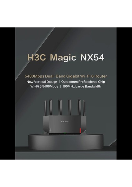 Magic NX54, Dual Band, Wifi 6, 5400MBPS, 4port Gigabit, 6AD Anten, Masaüstü, Router, Access Point modelleri