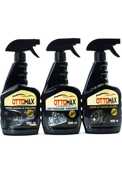 Ottomax Premium 5 Parça Araç Içi Torpido Jant Lastik Tampon Şampuan Çok Amaçlı Temizlik Seti fiyatları