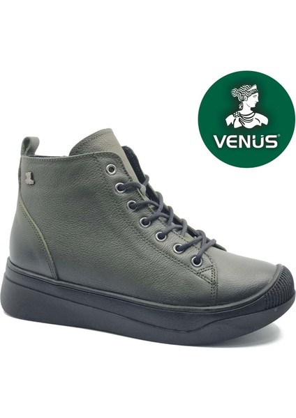 Pomelo Hakiki Deri Kaymaz Taban Ortopedik Kadın Bot