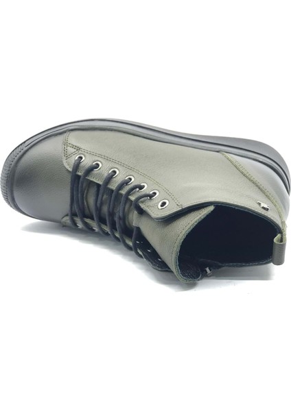 Pomelo Hakiki Deri Kaymaz Taban Ortopedik Kadın Bot indirimleri