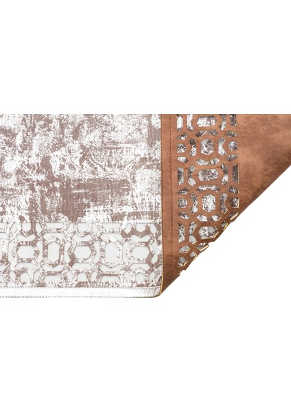 Neumarkt Gri Modern Etnik Desenli Deri Halı fırsatları