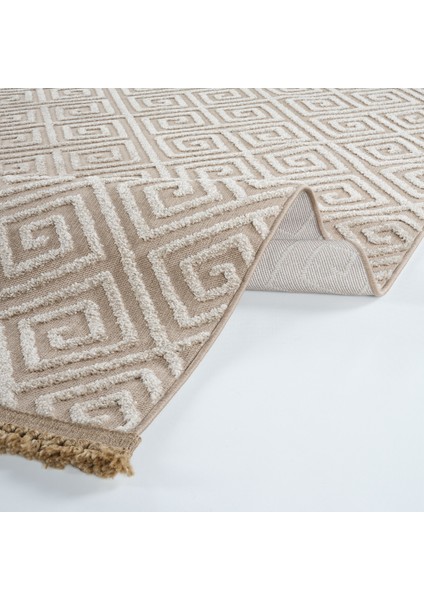 Vizon Geometrik Etnik Modern Desenli Hav Vermeyen Leke Tutmayan Kolay Temizlenen Yumuşak Makine Salon Yolluk Mutfak Halı fiyatları