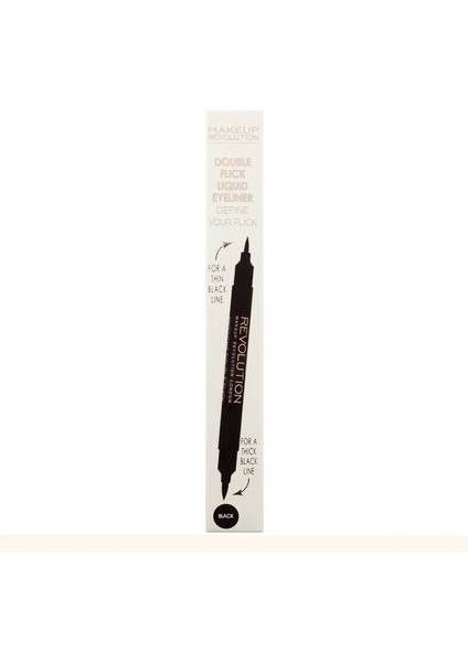 Iki Farklı Uçlu Likit Eyeliner: Double Flick