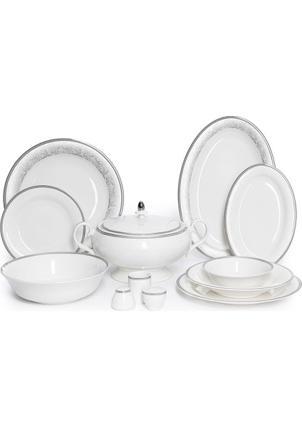 Palace Silver Paisley 12 Kişilik 72 Parça Yemek Takımı
