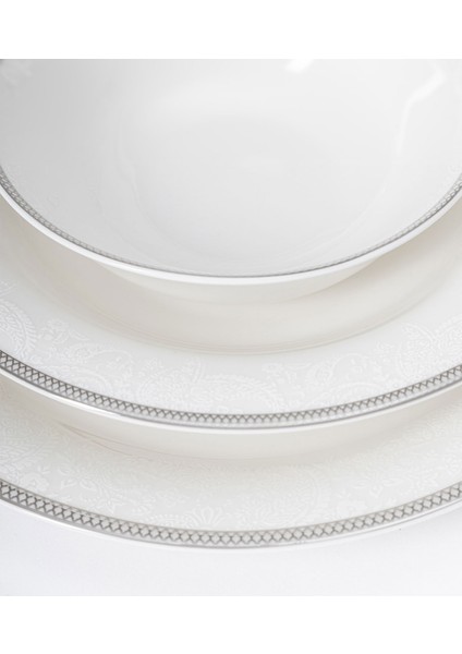 Palace Silver Paisley 12 Kişilik 72 Parça Yemek Takımı modelleri