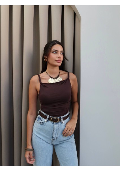 Kahverengi Burgulu Bluz fiyatları