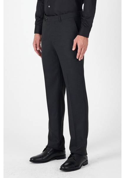 Antrasit Yan Cep Açık Paça Düz Comfort Fit Esnek Pantolon 1003250914 modelleri
