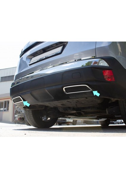 Egzoz Çıkışı Krom 2 Parça 3008 Suv 2016 ve Sonrası Modeller Için modelleri