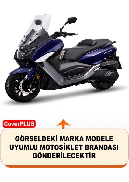 Sym Maxi 400I Abs Pro Arka Çanta Uyumlu Branda Siyah Kırmızı-Dikişli Reflektörlü Motosiket Brandası Motor Örtüsü Çadır Su Geçirmez Motosiklet Kılıfı Motor Brandası fiyatları