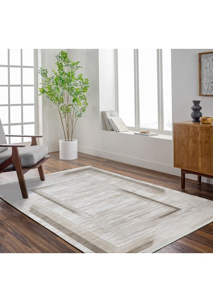 Krem Geometrik Etnik Modern Desenli Pamuk Makinada Yıkanabilir Hav Toz Vermez Leke Tutmayan Kaymaz Taban Dijital Makine Baskı Salon Yolluk Mutfak Halı fırsatları