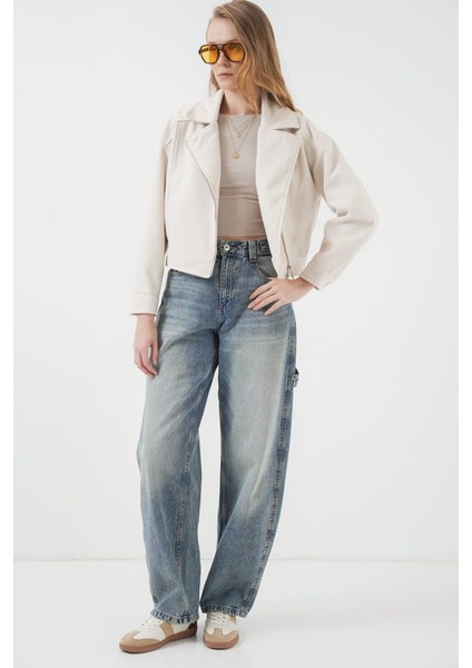 0717 Kısa Kaşe Ceket - Ekru fiyatları