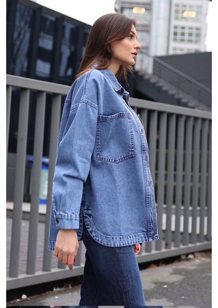 0613 Cepli Kot Ceket - Koyu Mavi