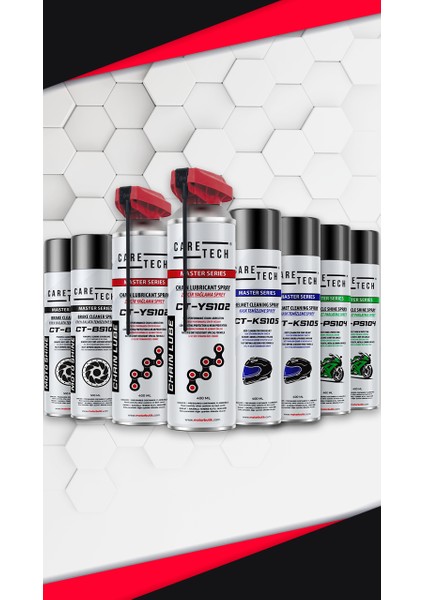 Ct-Set8 Motosiklet Parlatma Spreyi Zincir Yağlama Fren Balata Kask Temizleme 8'li Bakım Seti Sprey fiyatları