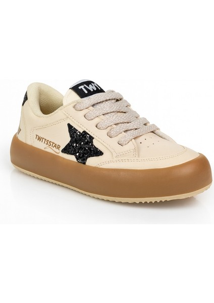 Sstar Beyaz Gümüş Kız Çocuk Cırtlı Bantlı Sneaker Spor Ayakkabı fırsatları