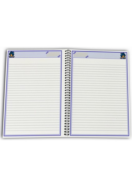 Genshin Impact Kaeya Çizgili A4 Okul Defteri 72 Yaprak fırsatları