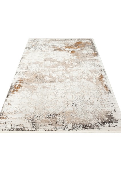 Natasha Modern Gri Akrilik Dikdörtgen Modern Desenli Akrilik Hav Vermeyen Leke Tutmayan Kolay Temizlenen Yumuşak Makine Salon Yolluk Mutfak Halı