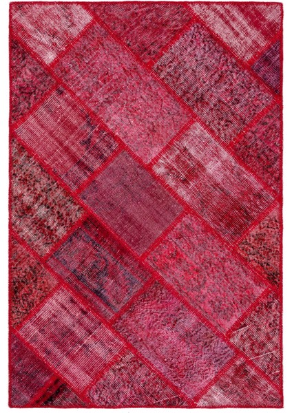 Iskece Kahverengi Eskitme Yün Modern Desenli Yün Hav Toz Vermez Leke Tutmayan Salon Yolluk Mutfak El Dokuma Halı