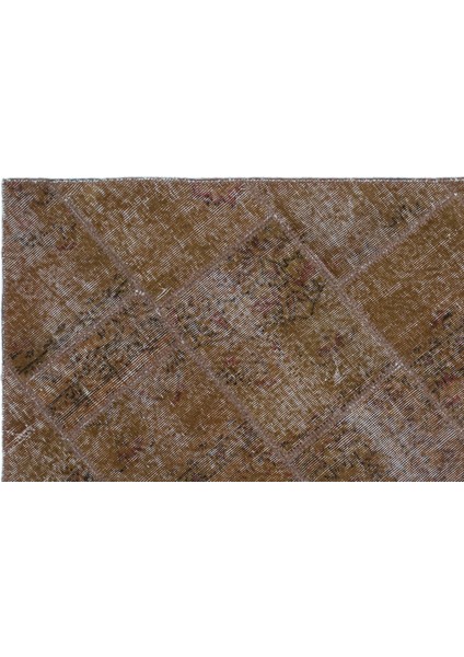 Iskece Kahverengi Eskitme Etnik Modern Desenli Yün Hav Toz Vermez Leke Tutmayan Salon Yolluk Mutfak El Dokuma Halı indirimleri