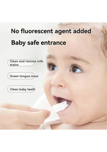 Yenidoğan Bebek Diş Fırçası Bebek Dil Kaplama ve Süt Lekesi Temizleme Pamuklu Çubuk Bebek Ağız Temizleme Pamuklu Çubuk (Yurt Dışından) fırsatları