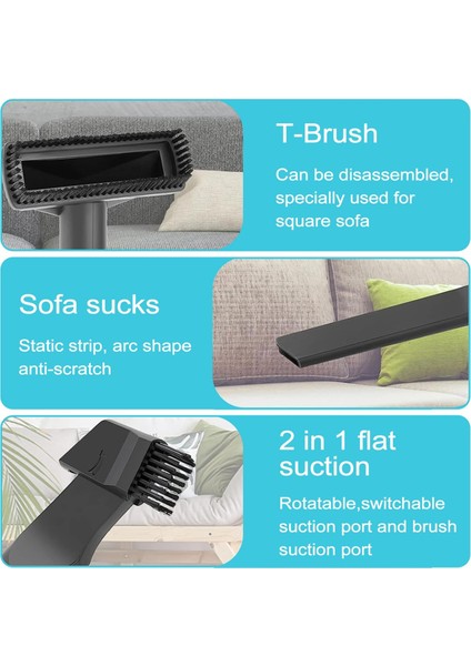 32-35 mm Çaplı Elektrikli Süpürgeler Için Elektrikli Süpürge Aksesuarları, Elektrikli Süpürge Fırçası ve Nozul Seti (Yurt Dışından) indirimleri