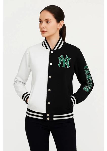 Iki Iplik Nakış Işlemeli Kolej Çeket- Siyah modelleri