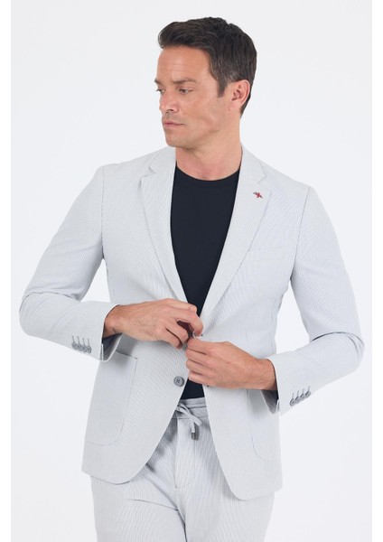Gri Gofreli Mono Yaka Esnek 6 Drop Slim Fit Classic Takım Elbise 1001250117 modelleri