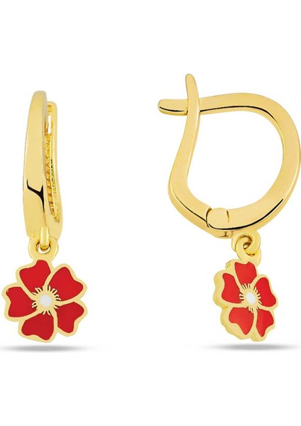 Sallantılı Yonca Çocuk Küpesi