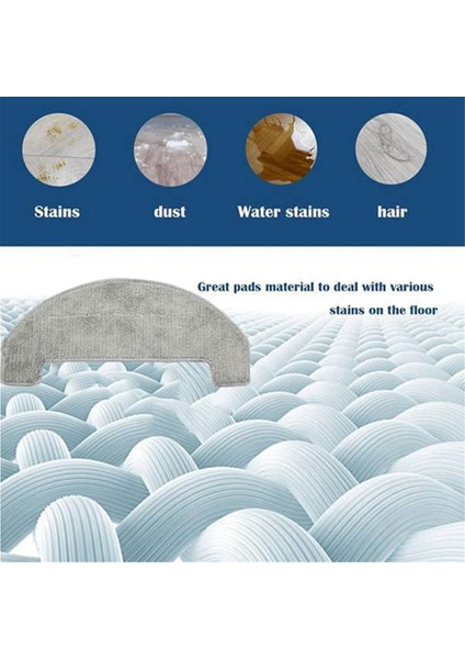 Ultenic D10/T10 Lite Proscenic Q8/Q8MAX Elektrikli Süpürge Parçaları Için Paspas Bezi Verimli Ev Temizlik Aksesuarları 4 Adet (Yurt Dışından) indirimleri