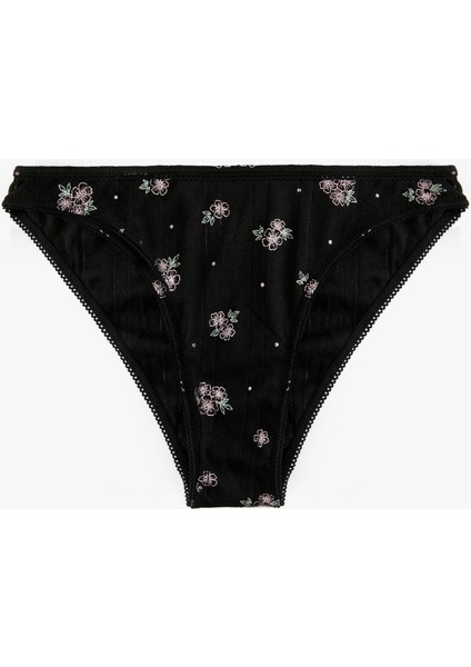 Pamuklu Çiçekli Külot