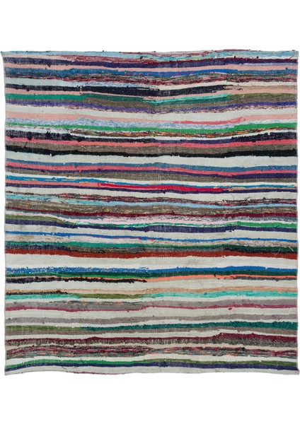 Iskece Turkuaz Eskitme Yün Modern Desenli Yün Hav Toz Vermez Leke Tutmayan Salon Yolluk Mutfak El Dokuma Halı