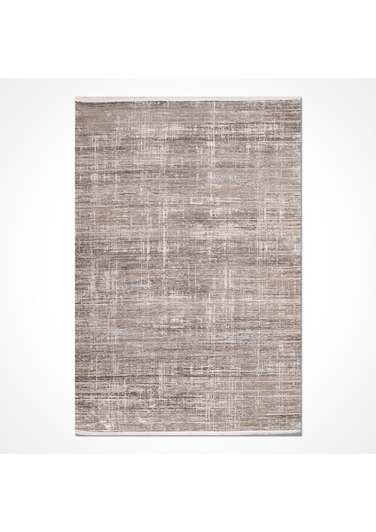 Modern Kahverengi Viskon Dikdörtgen Modern Desenli Akrilik Hav Vermeyen Leke Tutmayan Kolay Temizlenen Yumuşak Makine Salon Yolluk Mutfak Halı