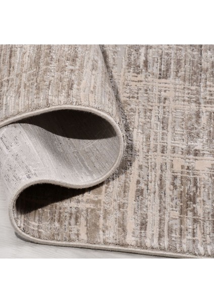 Modern Kahverengi Viskon Dikdörtgen Modern Desenli Akrilik Hav Vermeyen Leke Tutmayan Kolay Temizlenen Yumuşak Makine Salon Yolluk Mutfak Halı modelleri