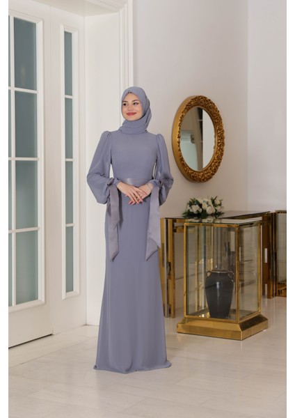 Tesettür Abiye Firuze modelleri
