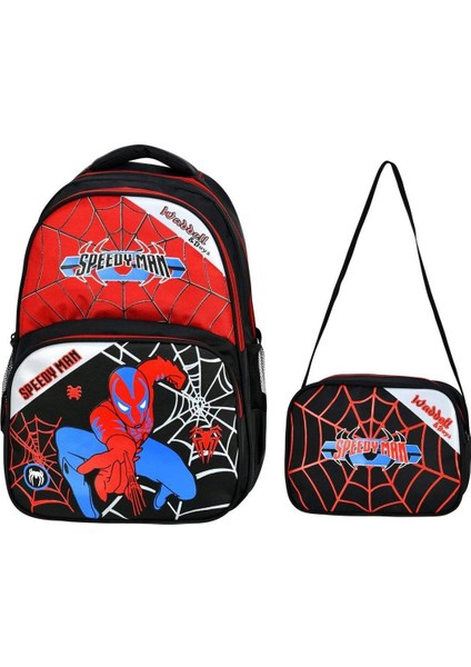 Örümcek İlkokul Sırt Çantası + Beslenme Çantası