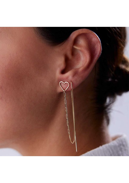 Kalpli Ataç Zincir Küpe