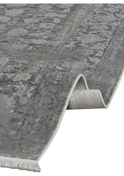 Jason Çerçeveli Gri Viskon Dikdörtgen Modern Desenli Akrilik Hav Vermeyen Leke Tutmayan Kolay Temizlenen Yumuşak Makine Salon Yolluk Mutfak Halı fiyatları