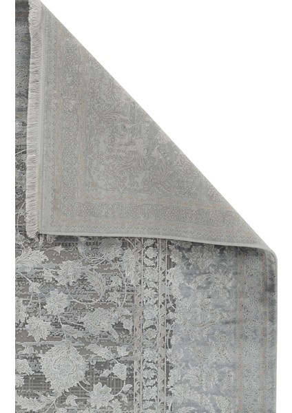 Jason Çerçeveli Gri Viskon Dikdörtgen Modern Desenli Akrilik Hav Vermeyen Leke Tutmayan Kolay Temizlenen Yumuşak Makine Salon Yolluk Mutfak Halı modelleri