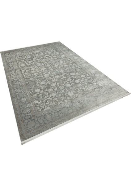 Jason Çerçeveli Gri Viskon Dikdörtgen Modern Desenli Akrilik Hav Vermeyen Leke Tutmayan Kolay Temizlenen Yumuşak Makine Salon Yolluk Mutfak Halı indirimleri