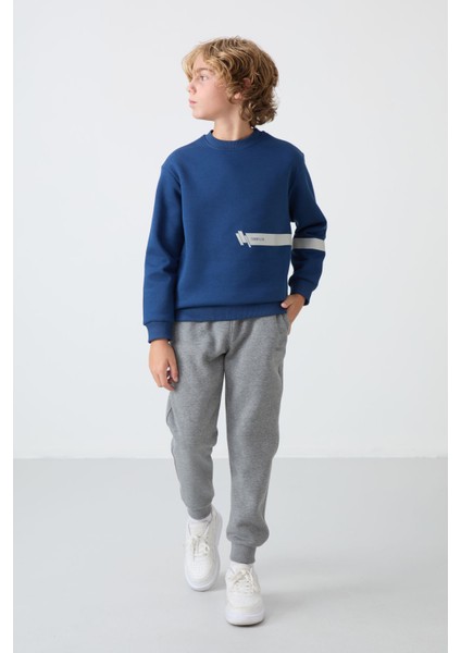 Parlament Pamuklu Kalın Içi Tüylü Yumuşak Dokulu Standart Fit Baskılı Erkek Çocuk sweatshirt - 11238 fiyatları