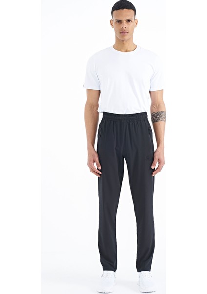 Tommy Life Siyah Erkek Fermuarlı Üç Cepli Standart Kalıp Klasik Paça Eşofman Alt-84768_01 fiyatları