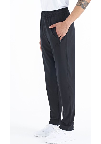 Tommy Life Siyah Erkek Fermuarlı Üç Cepli Standart Kalıp Klasik Paça Eşofman Alt-84768_01 indirimleri