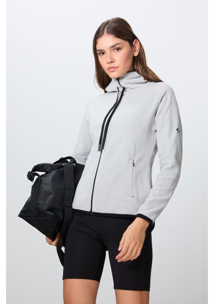 Taş Kalın Yumuşak Dokulu Kapüşonlu Standart Fit Nakışlı Polar Kadın Sweatshirt -97287 fırsatları