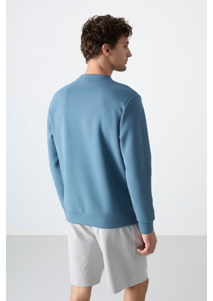 Orman Yeşili Basic O Yaka Rahat Form Erkek Sweatshirt - 88053 indirimleri