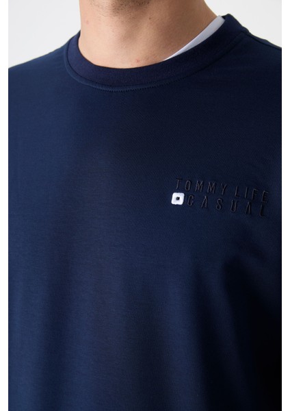 İndigo Erkek Casual O Yaka Oversize Lastik Paça Eşofman Takımı - 85120 fırsatları