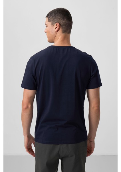 Tommy Life Lacivert Erkek Basic Kısa Kol Standart Kalıp O Yaka T-Shirt - 87911 indirimleri
