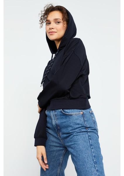 Tommy Life Klasik Kapüşonlu Kadın Sweatshirt modelleri