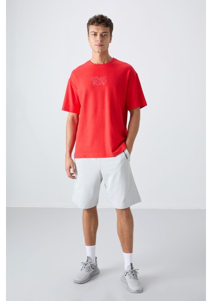 Tommy Life Fiesta Pamuklu Kalın Yüzeyi Dokulu Oversize Fit Baskılı Erkek T-Shirt - 88336 fiyatları